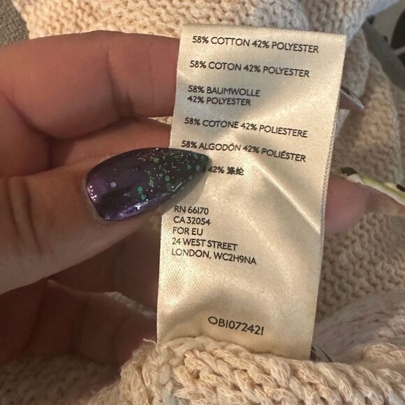 NWT Free People bright lights v-neck sweater in chamoix Sz M - Picture 8 of 10